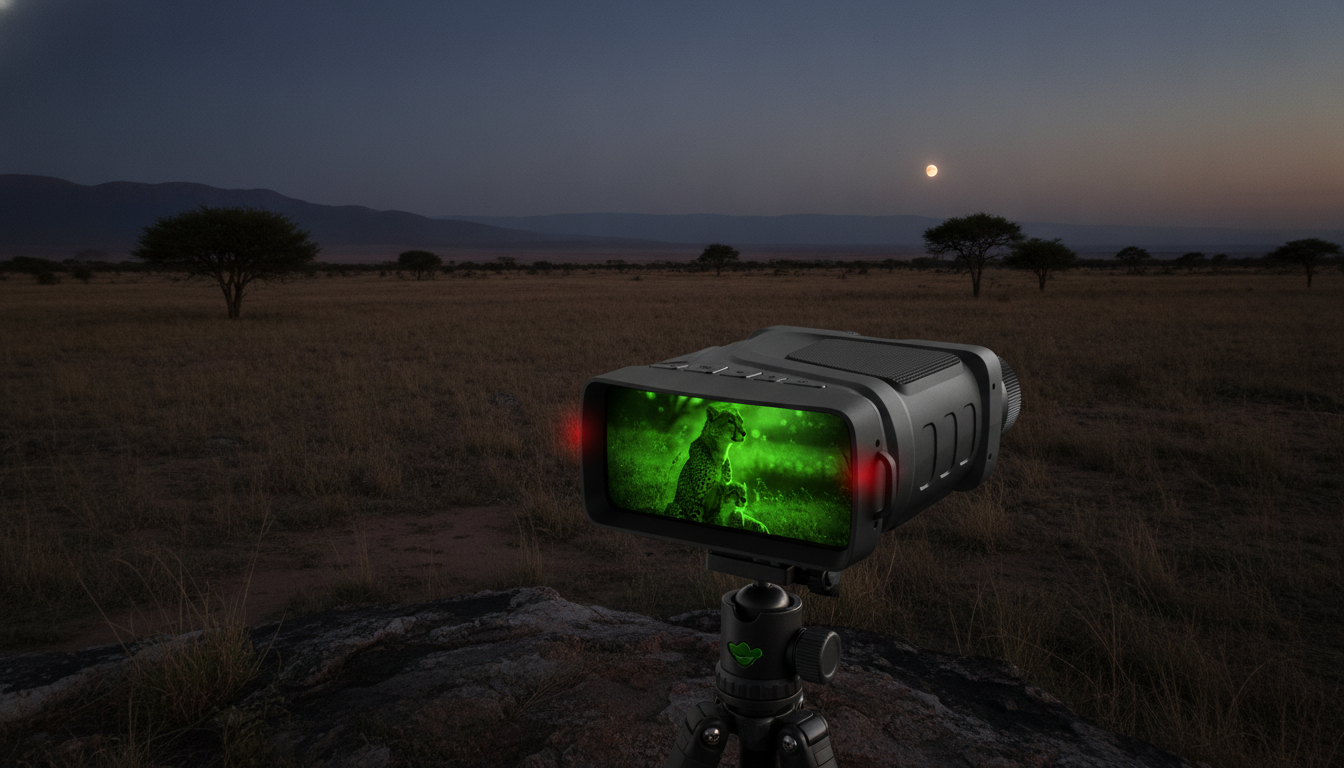 1080P Night Vision Binoculars: 5X Zoom & IR Tips