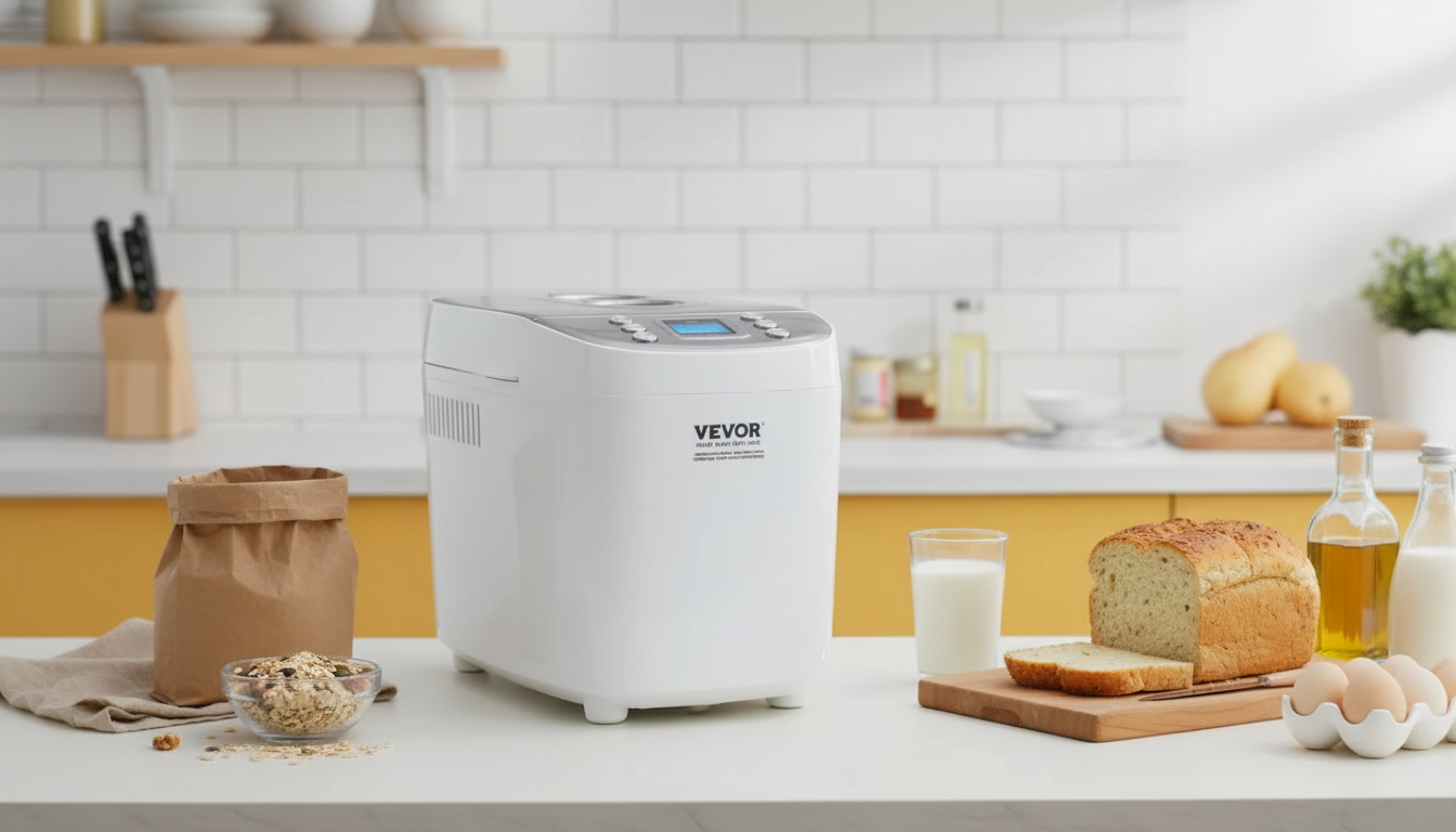 15-Function Automatic Bread Maker with Gluten-Free Cycle