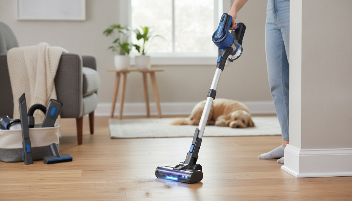 30KPa Cordless Stick Vacuum: 8-in-1, Self-Standing