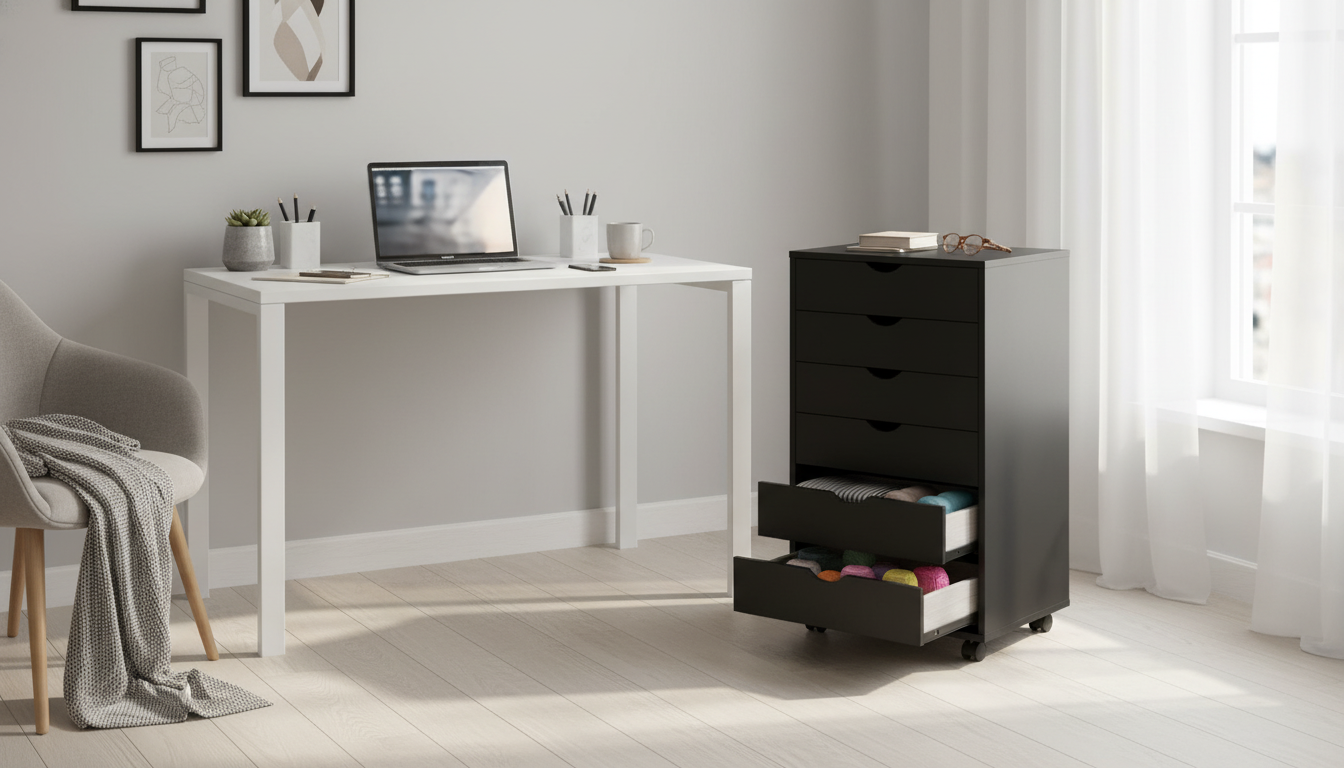 7-Drawer Rolling Storage Cabinet for Home & Office