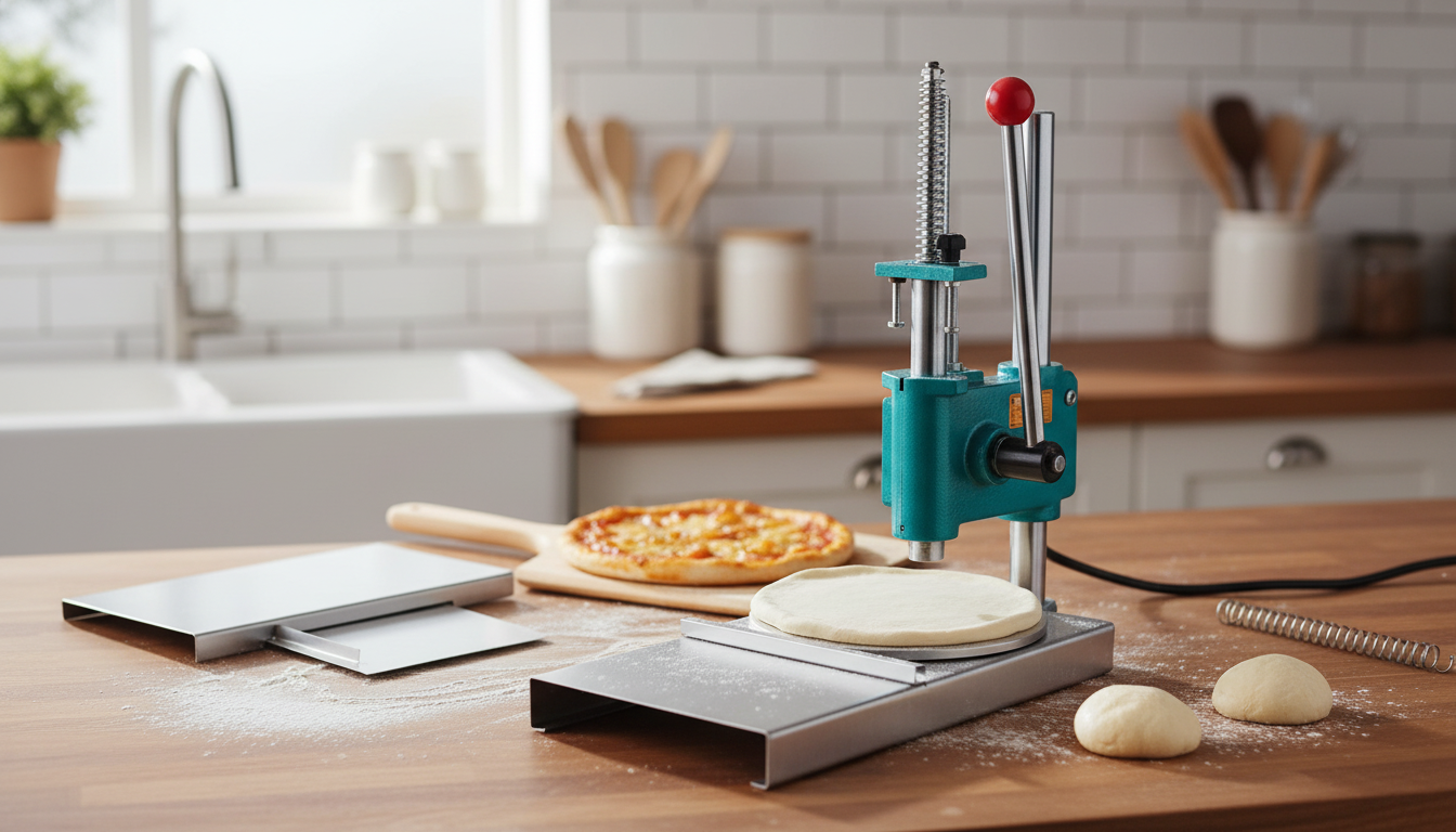 9.5-Inch Manual Dough Press for Pizza & Pastry Sheets