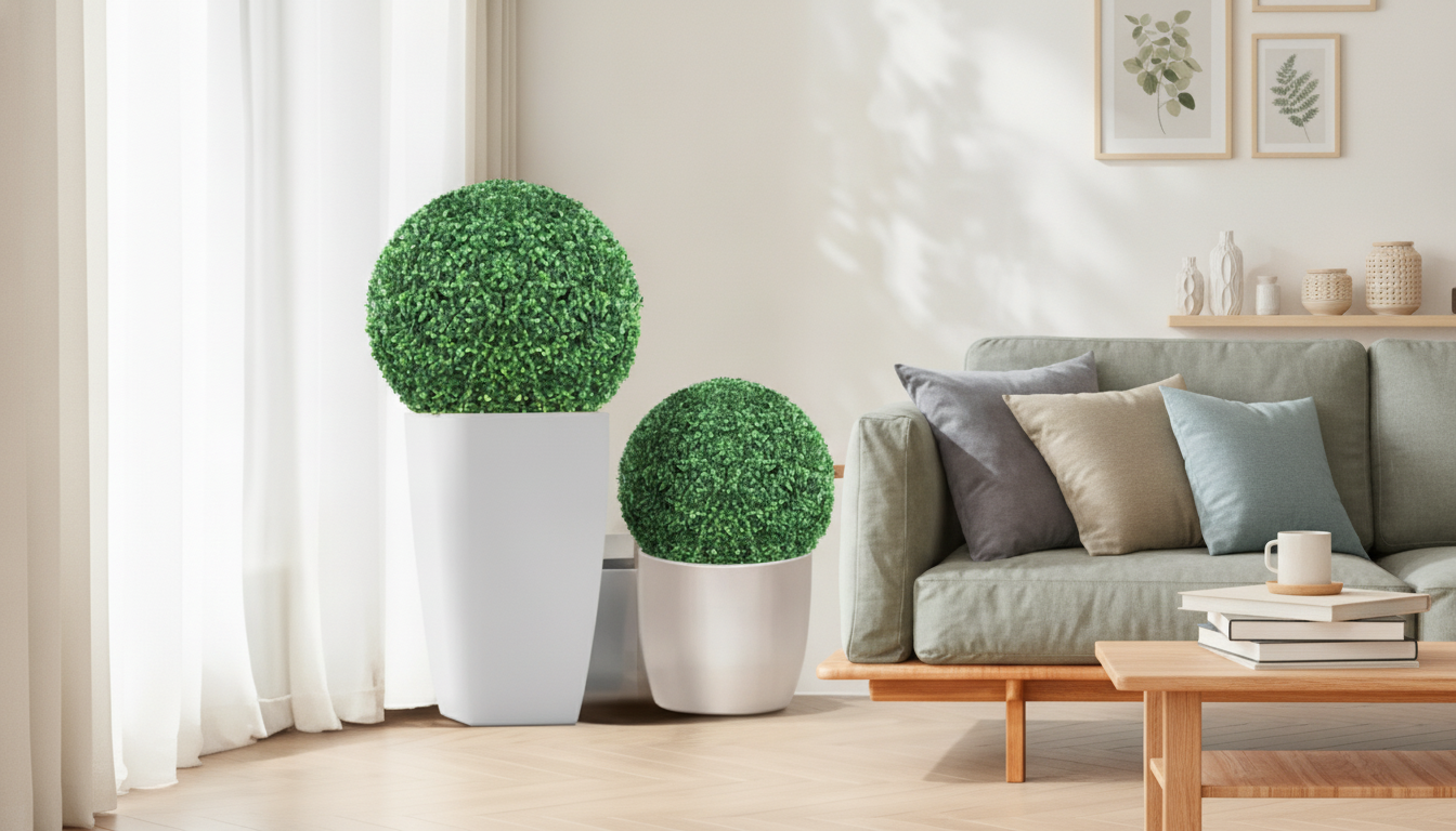 Artificial Plant Ball Decor: Easy Greenery, No Upkeep