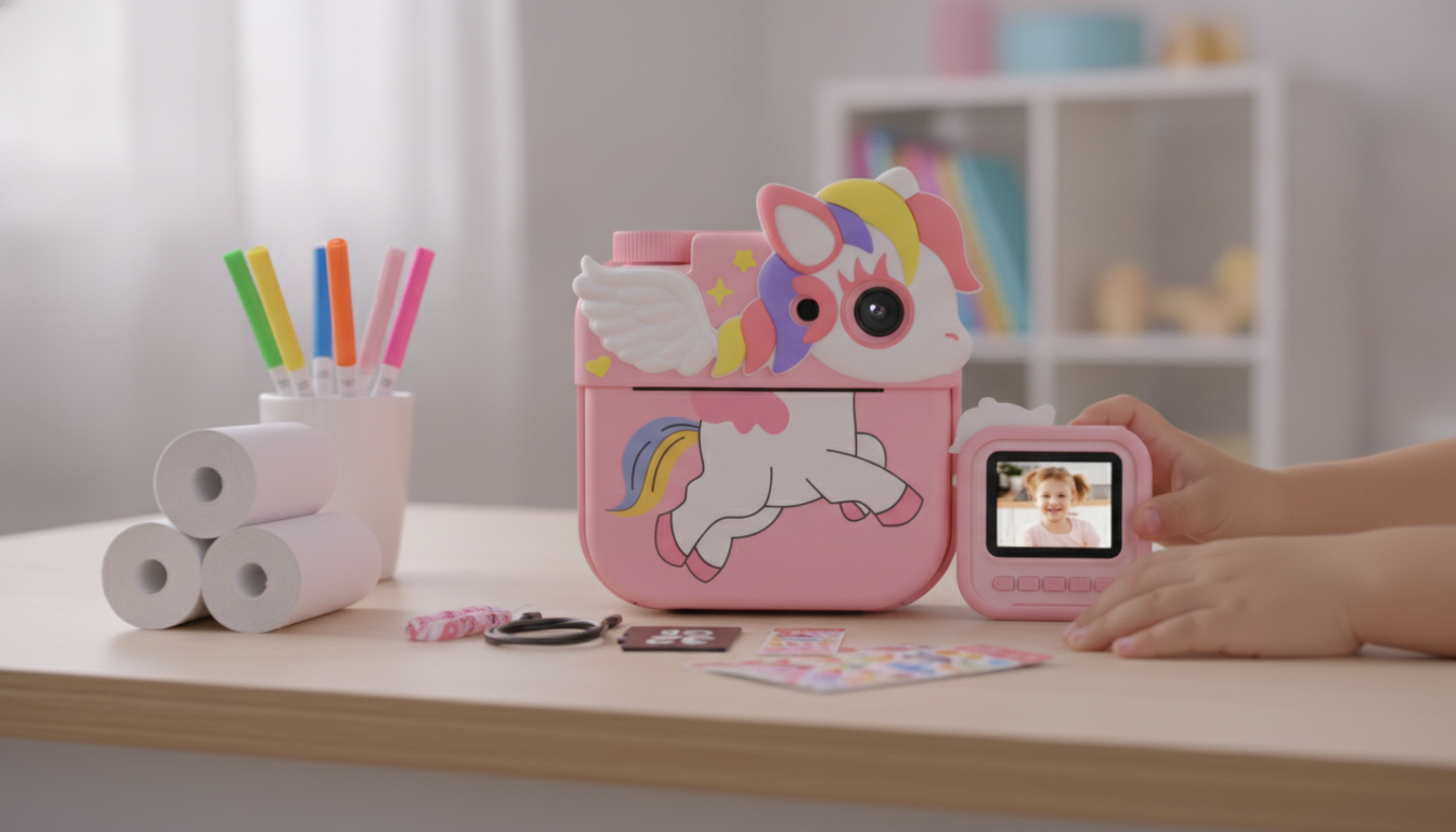 Kids Cartoon Instant Print Camera: Fun Photos, Fast Prints