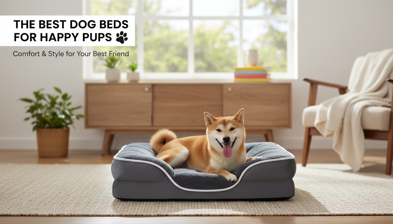 Orthopedic Memory Foam Pet Bed: Washable Cover Comfort
