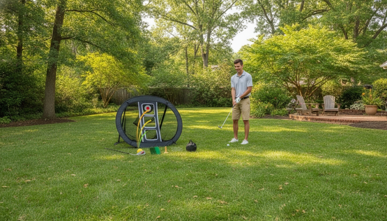 Pop-Up Golf Chipping Net: Backyard Short-Game Practice