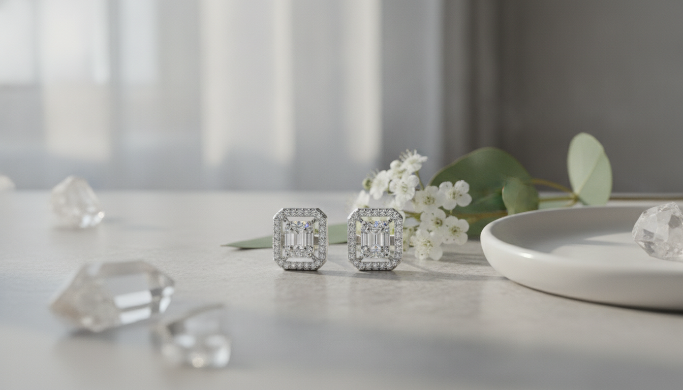 Square Moissanite Stud Earrings: Modern Sparkle Guide