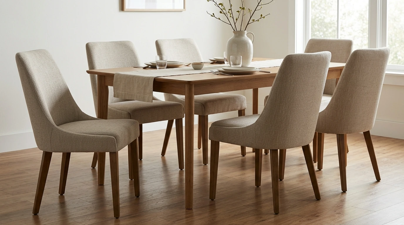 Elegant Upholstered Dining Chairs: Comfort, Fit, Care